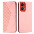 For Motorola Moto G Stylus 5G 2024 Diamond Splicing Skin Feel Magnetic Leather Phone Case(Rose Gold) - 1