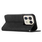 For Motorola Moto X50 Ultra Diamond Splicing Skin Feel Magnetic Leather Phone Case(Black) - 3