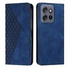 For Motorola Edge 50 Neo Diamond Splicing Skin Feel Magnetic Leather Phone Case(Blue) - 1