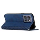 For Motorola Edge 50 Neo Diamond Splicing Skin Feel Magnetic Leather Phone Case(Blue) - 3