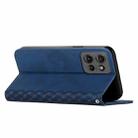 For Motorola Edge 50 Diamond Splicing Skin Feel Magnetic Leather Phone Case(Blue) - 3