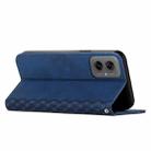 For Motorola Moto G55 Diamond Splicing Skin Feel Magnetic Leather Phone Case(Blue) - 3