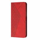 For Motorola Moto G55 Diamond Splicing Skin Feel Magnetic Leather Phone Case(Red) - 2
