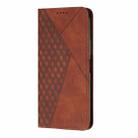 For Motorola Moto G75 Diamond Splicing Skin Feel Magnetic Leather Phone Case(Brown) - 2