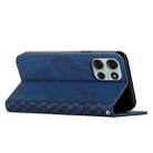 For Motorola Moto G75 Diamond Splicing Skin Feel Magnetic Leather Phone Case(Blue) - 3