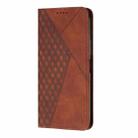 For Motorola Moto G15 Diamond Splicing Skin Feel Magnetic Leather Phone Case(Brown) - 2