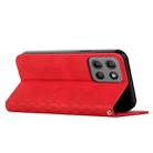 For Motorola Moto G15 Diamond Splicing Skin Feel Magnetic Leather Phone Case(Red) - 3