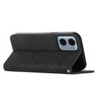 For Motorola Moto G05 Diamond Splicing Skin Feel Magnetic Leather Phone Case(Black) - 3