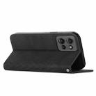 For Motorola Moto G 5G 2025 Diamond Splicing Skin Feel Magnetic Leather Phone Case(Black) - 3