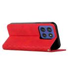For Motorola Edge 60 Fusion Diamond Splicing Skin Feel Magnetic Leather Phone Case(Red) - 3