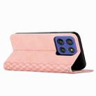 For Motorola Edge 60 Fusion Diamond Splicing Skin Feel Magnetic Leather Phone Case(Rose Gold) - 3