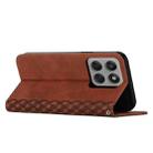 For Motorola Edge 60 Pro Diamond Splicing Skin Feel Magnetic Leather Phone Case(Brown) - 3