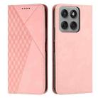 For Motorola Edge 60 Pro Diamond Splicing Skin Feel Magnetic Leather Phone Case(Rose Gold) - 1