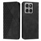 For Motorola Edge 60 Pro Diamond Splicing Skin Feel Magnetic Leather Phone Case(Black) - 1