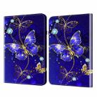 For iPad mini 5 / 4 / 3 / 2 Crystal Texture Painted Leather Tablet Case(Diamond Butterflies) - 1