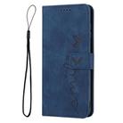 For Motorola Edge 40 Skin Feel Heart Pattern Leather Phone Case(Blue) - 2