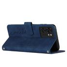 For Motorola Edge 40 Skin Feel Heart Pattern Leather Phone Case(Blue) - 3