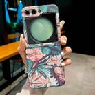 For Samsung Galaxy Z Flip5 Flower Series Pattern Phone Case(White Lotus) - 1