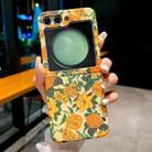 For Samsung Galaxy Z Flip5 Flower Series Pattern Phone Case(Yellow Flowers) - 1