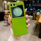 For Samsung Galaxy Z Flip5 Solid Color Spray Painting Phone Case(Green) - 1