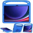 For Samsung Galaxy Tab S9+ Handle EVA Shockproof Tablet Case with Holder(Blue) - 1