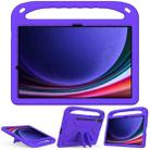 For Samsung Galaxy Tab S9+ Handle EVA Shockproof Tablet Case with Holder(Purple) - 1