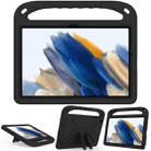 For Samsung Galaxy Tab A9+ Handle EVA Shockproof Tablet Case with Holder(Black) - 1
