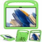 For Samsung Galaxy Tab A9+ Handle EVA Shockproof Tablet Case with Holder(Green) - 1