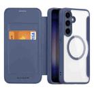 For Samsung Galaxy S24+ 5G DUX DUCIS Skin X Pro Series Magsafe PC + TPU Phone Leather Case(Blue) - 1