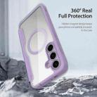 For Samsung Galaxy S25+ 5G DUX DUCIS Skin X Pro Series Magsafe PC + TPU Phone Leather Case(Purple) - 2