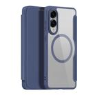 For Samsung Galaxy S25 Edge 5G DUX DUCIS Skin X Pro Series Magsafe PC + TPU Phone Leather Case(Blue) - 2