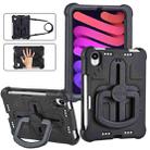 For iPad mini 6 2021 Shield 360 Rotation Handle EVA Shockproof PC Tablet Case(Black) - 1