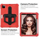 For iPad Pro 11 2024 Shield 360 Rotation Handle EVA Shockproof PC Tablet Case(Red Black) - 2