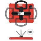 For iPad Pro 11 2024 Shield 360 Rotation Handle EVA Shockproof PC Tablet Case(Red Black) - 3