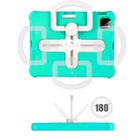 For iPad Pro 11 2024 Shield 360 Rotation Handle EVA Shockproof PC Tablet Case(Mint Green Beige) - 3