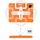 For iPad Pro 11 2024 Shield 360 Rotation Handle EVA Shockproof PC Tablet Case(Orange Beige) - 3