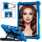 For iPad Air 11 2024 Shield 360 Rotation Handle EVA Shockproof PC Tablet Case(Blue Black) - 1