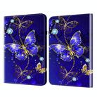 For Samsung Galaxy Tab A7 10.4 Crystal Texture Painted Leather Tablet Case(Diamond Butterflies) - 1