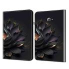 For Samsung Galaxy Tab A T580 10.1 Crystal Texture Painted Leather Tablet Case(Purple Lotus) - 1