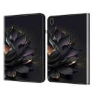 For Samsung Galaxy Tab S9 Crystal Texture Painted Leather Tablet Case(Purple Lotus) - 1