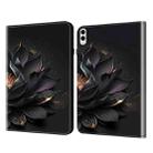 For Samsung Galaxy Tab S9 Ultra Crystal Texture Painted Leather Tablet Case(Purple Lotus) - 1