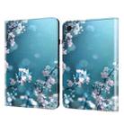 For Samsung Galaxy Tab A9+ Crystal Texture Painted Leather Tablet Case(Plum Bossom) - 1