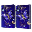 For Samsung Galaxy Tab A9+ Crystal Texture Painted Leather Tablet Case(Diamond Butterflies) - 1