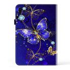 For Samsung Galaxy Tab S6 T860 Crystal Texture Painted Leather Tablet Case(Diamond Butterflies) - 3