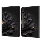 For Samsung Galaxy Tab S9+ / S9 FE+ Crystal Texture Painted Leather Tablet Case(Purple Lotus) - 1