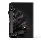 For Samsung Galaxy Tab S7+ / S8+ / S9+ Crystal Texture Painted Leather Tablet Case(Purple Lotus) - 3