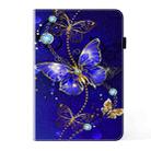 For Samsung Galaxy Tab S7 FE Crystal Texture Painted Leather Tablet Case(Diamond Butterflies) - 2