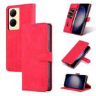 For vivo Y78+/Y78 5G Global/V29 Lite AZNS Skin Feel Calf Texture Flip Leather Phone Case(Red) - 1