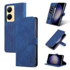 For vivo Y78+/Y78 5G Global/V29 Lite AZNS Skin Feel Calf Texture Flip Leather Phone Case(Blue) - 1