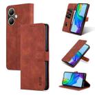 For vivo Y35+/Y35m+ AZNS Skin Feel Calf Texture Flip Leather Phone Case(Brown) - 1